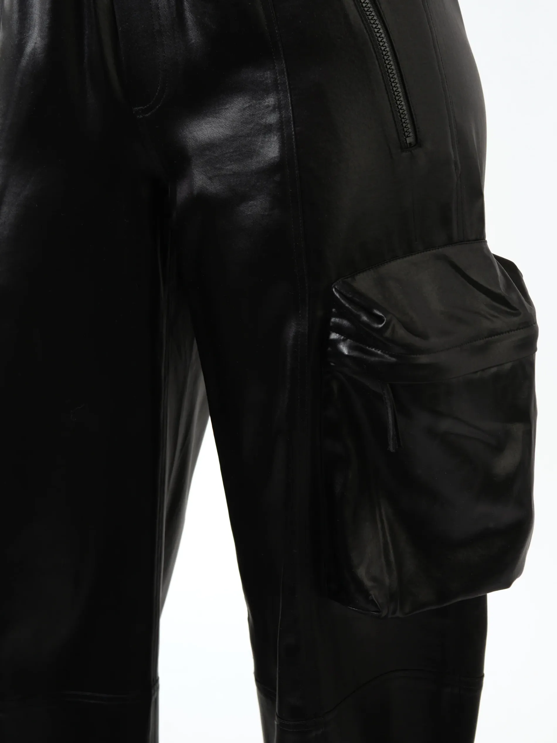 Shiny Cargo Trackpants