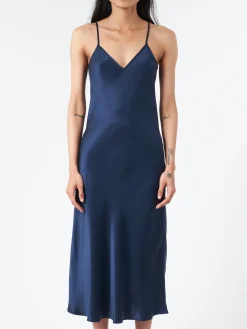 SILK LAUNDRY - 90s Slip Dress in Midnight