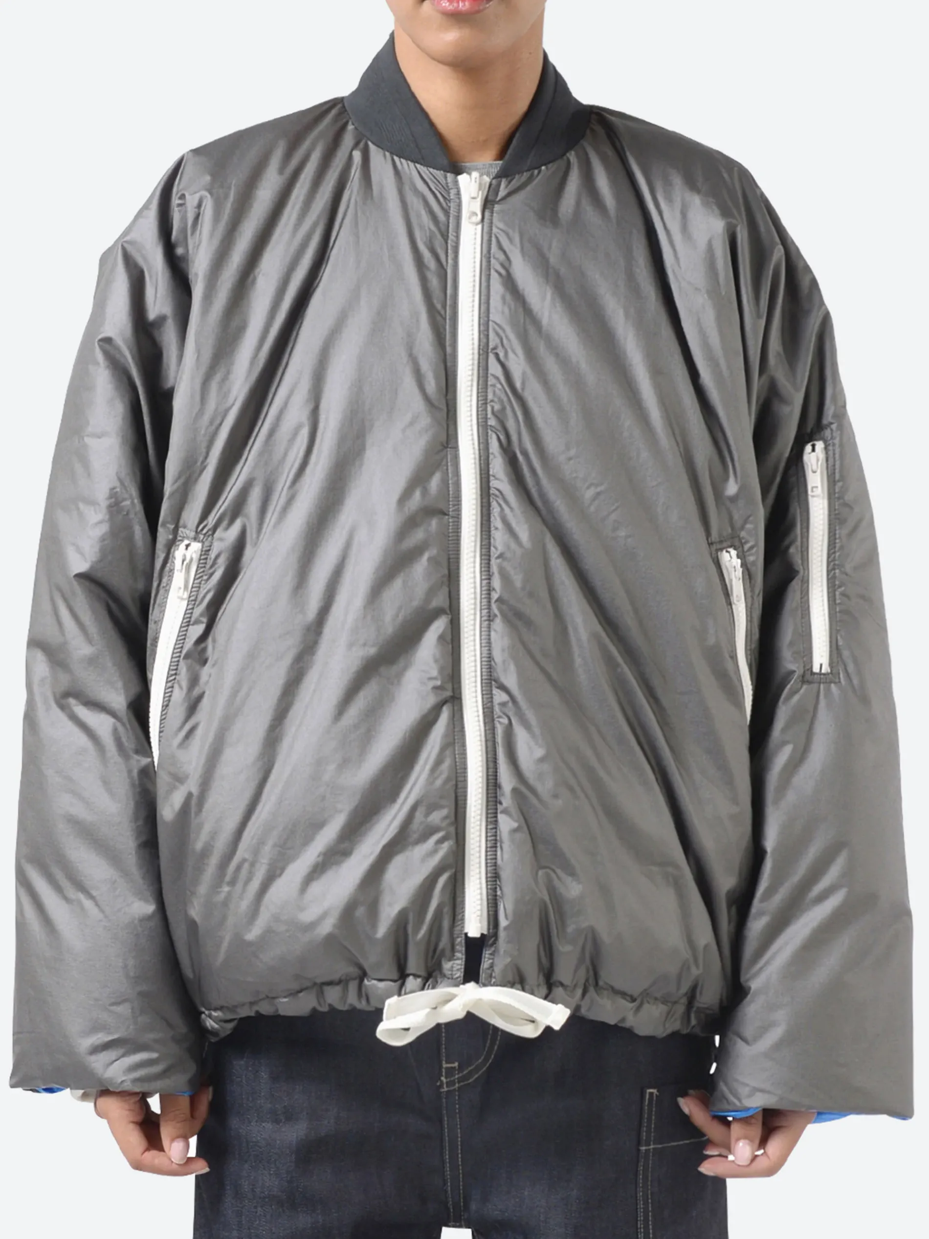 Sofie D'Hoore - Okay Bomber in Charcoal and Electric Blue