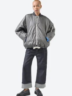 Sofie D'Hoore - Okay Bomber in Charcoal and Electric Blue