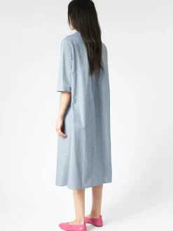 Stephan Schneider - Compass Dress in Aqua Cotton
