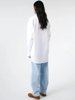 Studio Nicholson - Frink Half Placket Shirt in Optic White