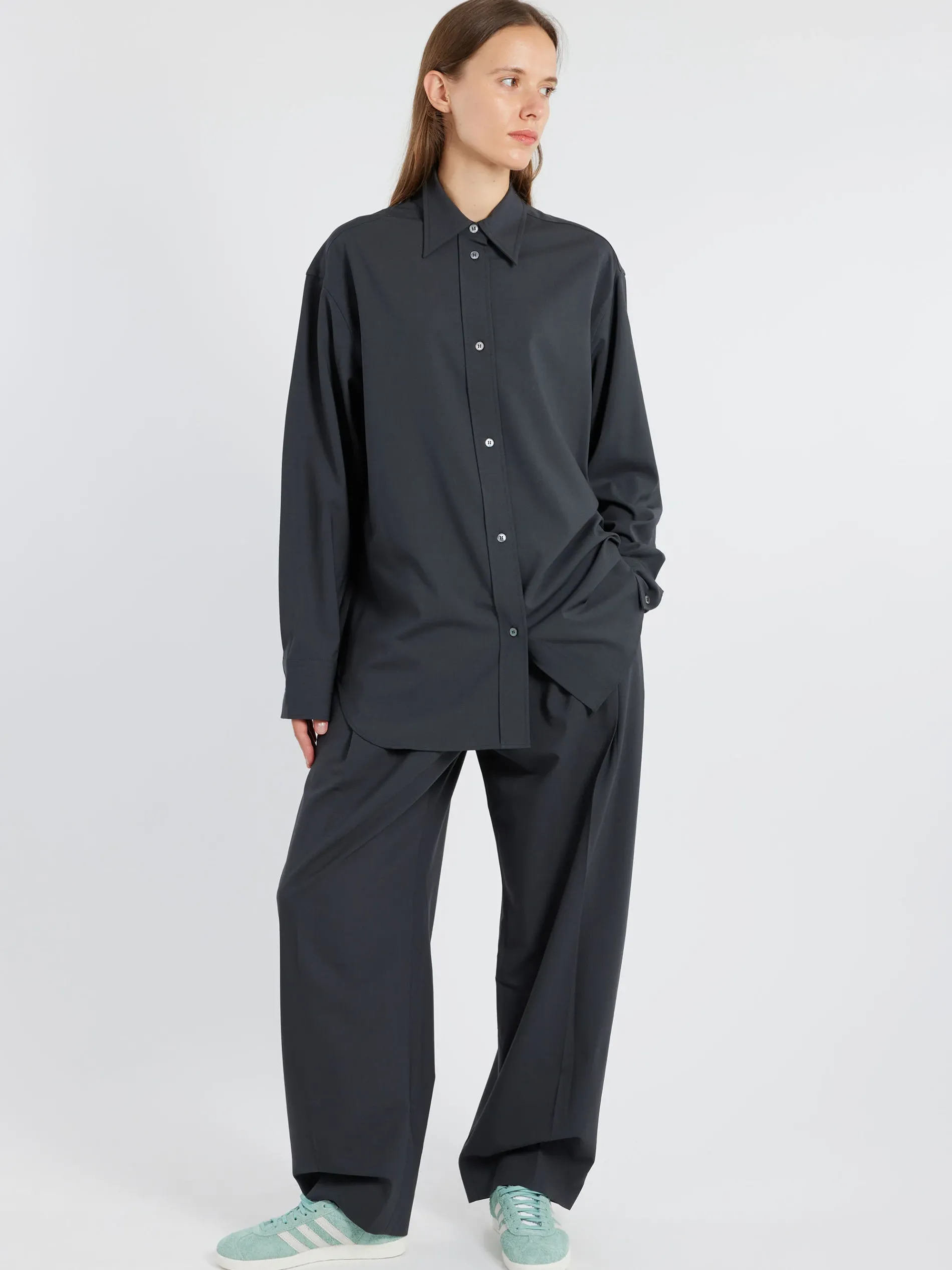 Studio Nicholson - Santos Shirt in Seal Blue