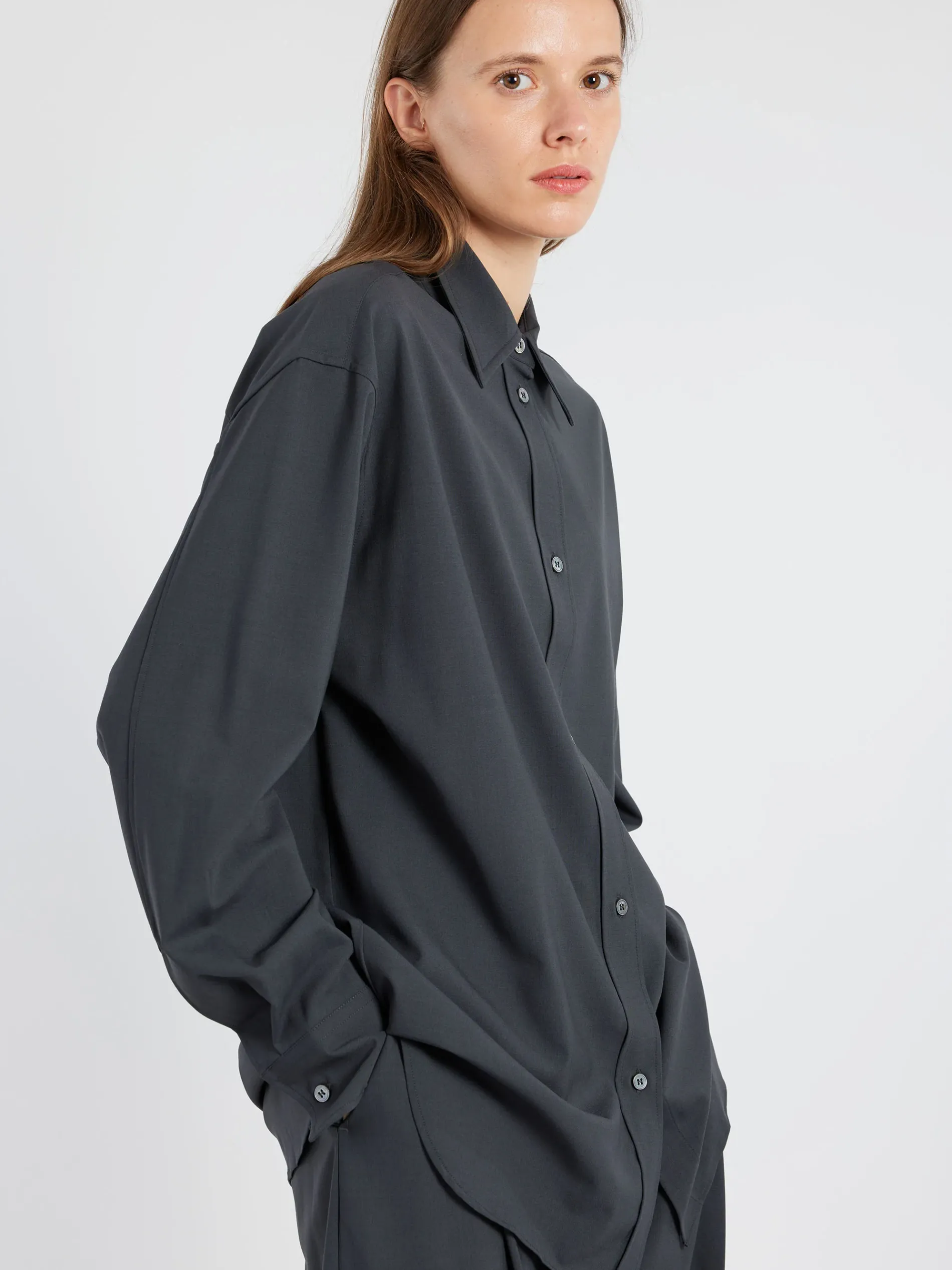 Studio Nicholson - Santos Shirt in Seal Blue