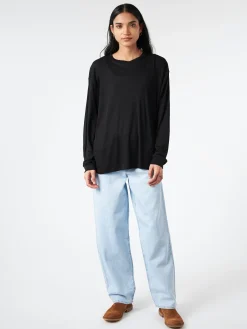 Studio Nicholson - Simmons Long Sleeve T-Shirt in Black