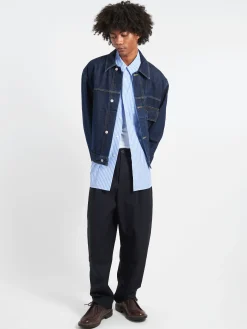 Studio Nicholson - Tuck Pant in Darkest Navy