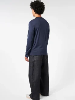 Sunspel - Long Sleeve Classic T-Shirt in Navy