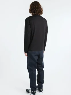 Sunspel - Long Sleeve Riviera Midweight T-Shirt in Black
