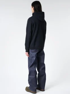 Sunspel - Loopback Hoody in Black
