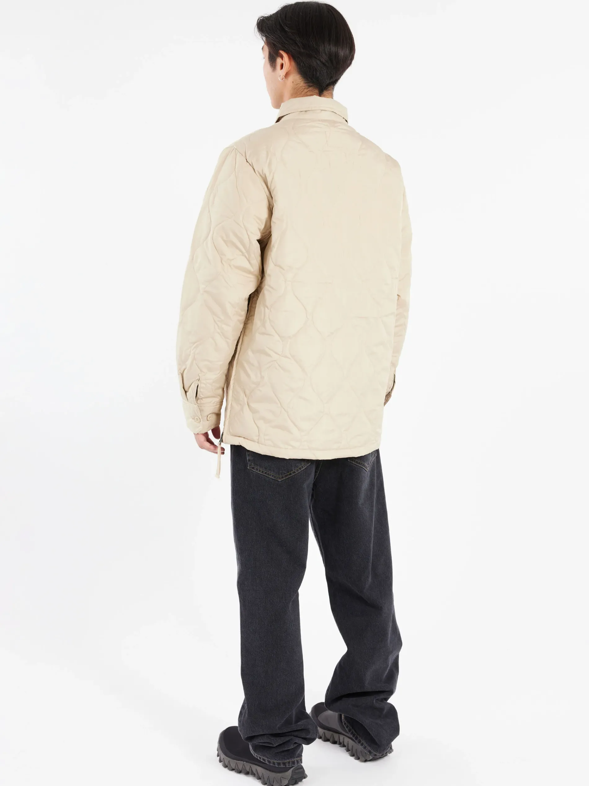 TAION - Military Down Shirt in Cream