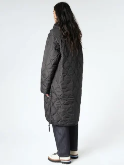 TAION - Military Hood Long Down Coat in Black