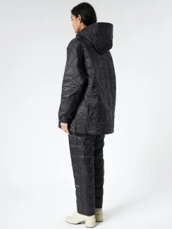 TAION - Oversized Down Hoodie in Black