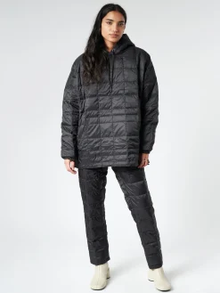 TAION - Oversized Down Hoodie in Black