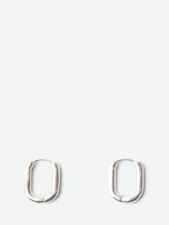 TEN. Jewelry - Oblong Earrings in Silver