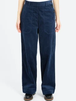 TOAST - Annie Side Button Trouser in Dusty Navy
