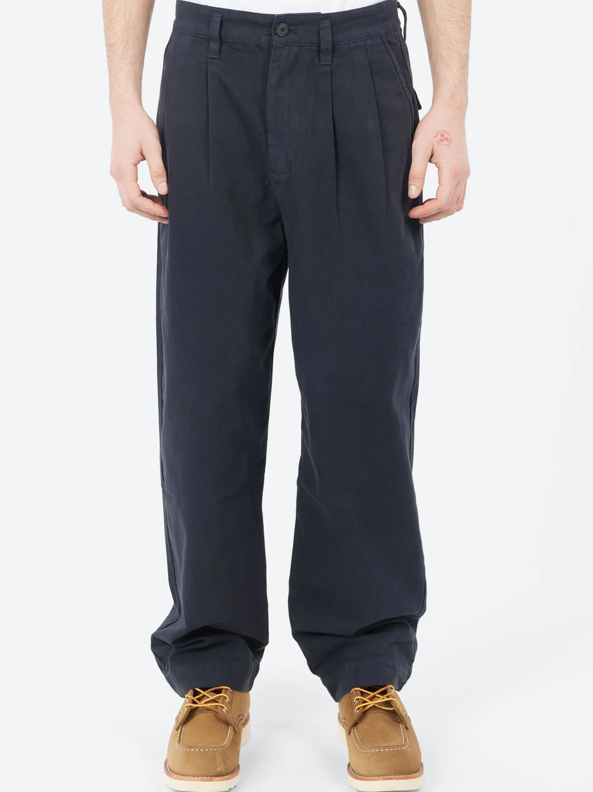 TOAST - Bill Wide Leg Trousers in Dark Navy