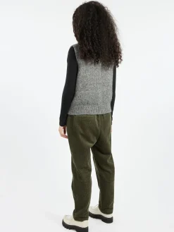 TOAST - Button Through Tank in Grey Melange