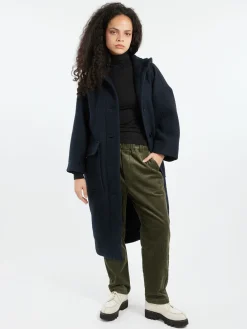 TOAST - Hooded Coat in Dark Navy
