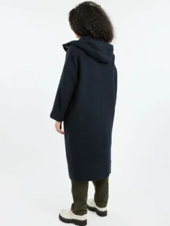 TOAST - Hooded Coat in Dark Navy
