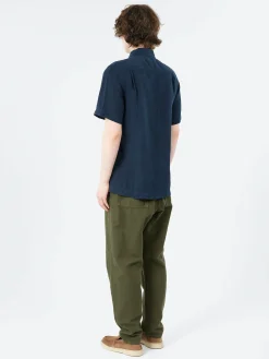 TOAST - Linen Short Sleeve Shirt in Slate