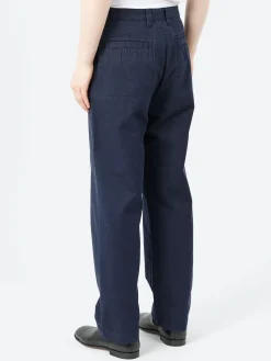 TOAST - Otto Pleat Trousers in Navy