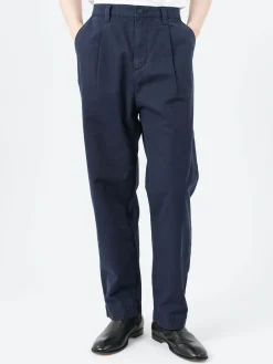 TOAST - Otto Pleat Trousers in Navy