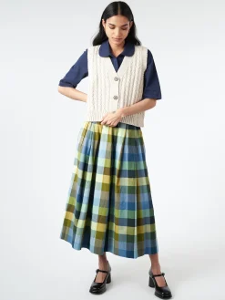 TOAST - Textured Knitted Waistcoat in Oat