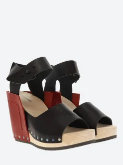 Trippen - Wood Stand in Black and Red