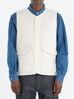 Universal Works - 4 Pocket Gilet in Ecru