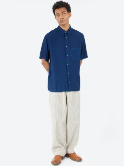 Universal Works - Duke Pant in Grey Derby Stripe