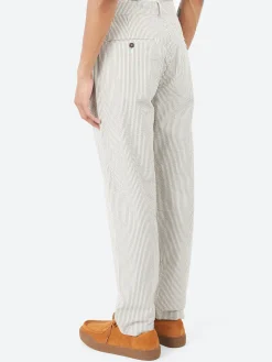 Universal Works - Military Chino in Grey Derby Stripe