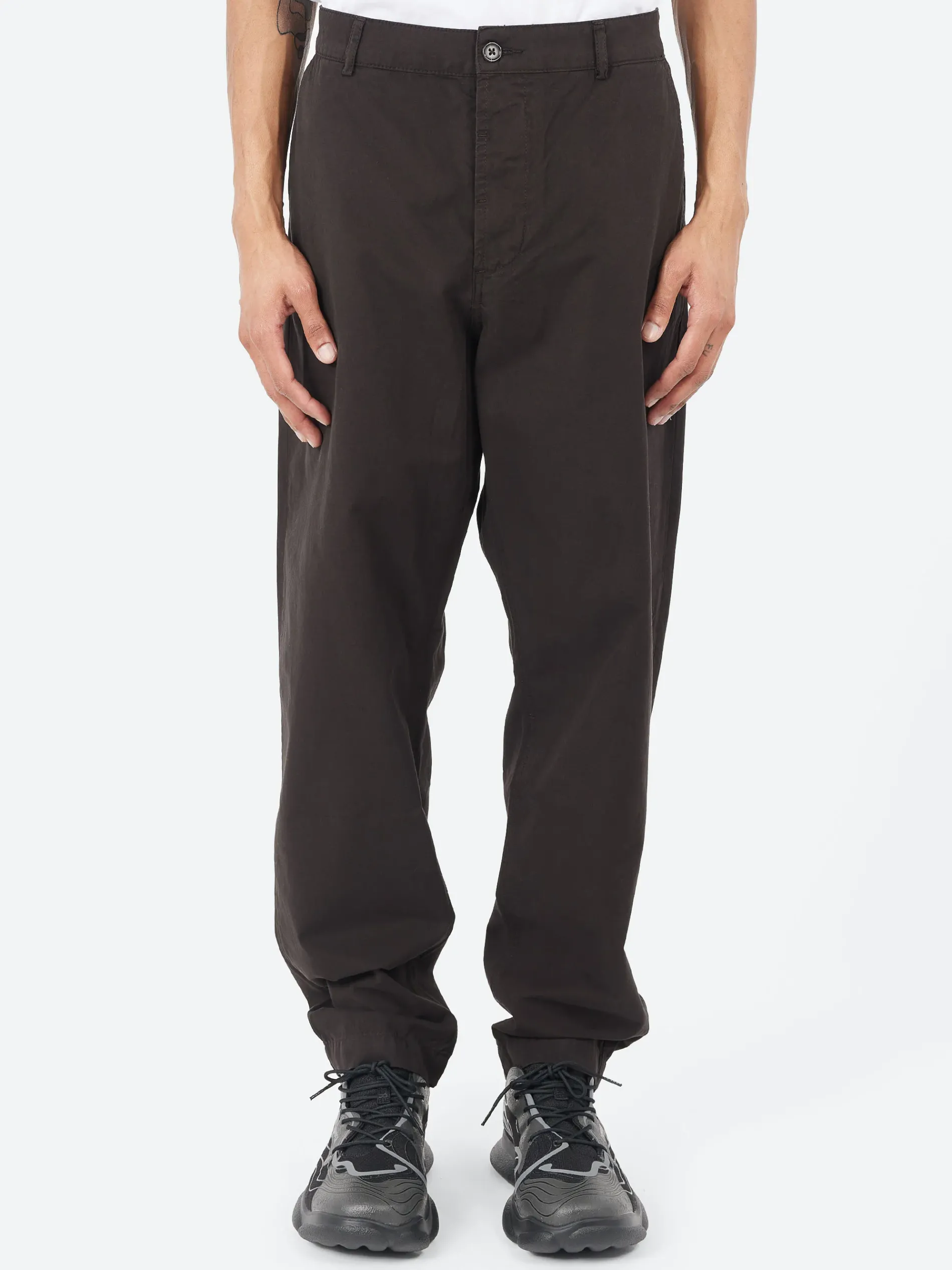 Universal Works - Military Chino in Licorice Summer Canvas