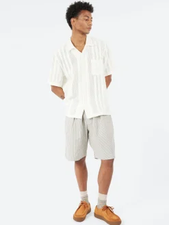 Universal Works - Pleated Track Short in Grey