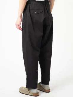 Universal Works - Pleated Track Pant in Black