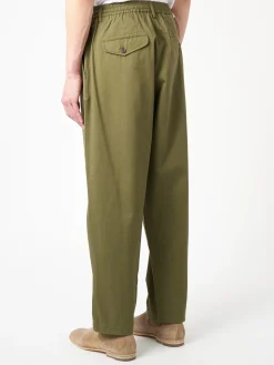Universal Works - Pleated Track Pant in Light Olive