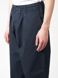 Universal Works - Pleated Track Pant in Navy