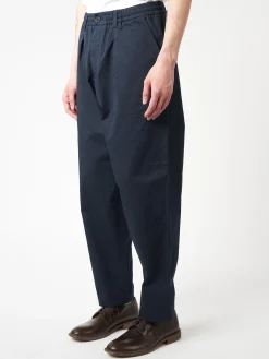Universal Works - Pleated Track Pant in Navy