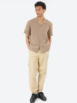 Universal Works - Road Shirt in Brown Tile 1 Cotton