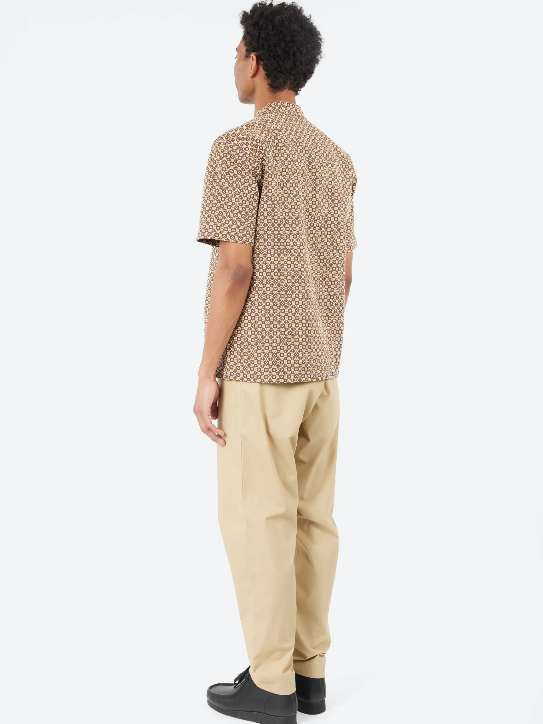 Universal Works - Road Shirt in Brown Tile 1 Cotton