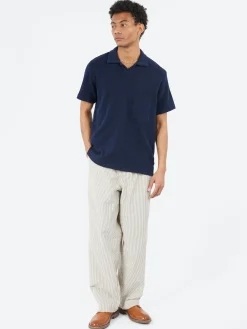 Universal Works - Vacation Polo in Bright Navy