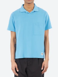 Universal Works - Vacation Polo in Summer Blue
