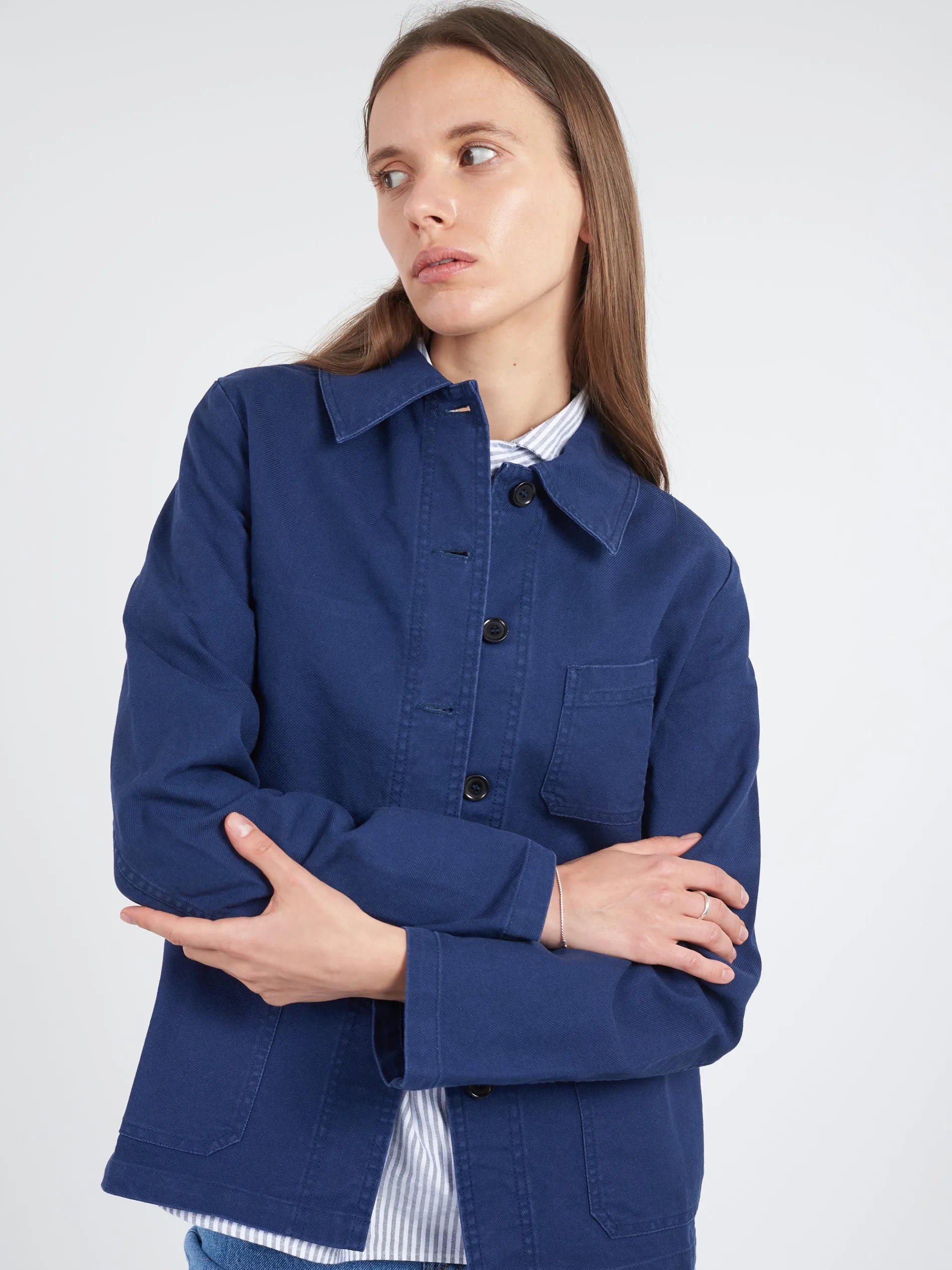Vetra - Women's No. 4 Workwear Jacket in Navy