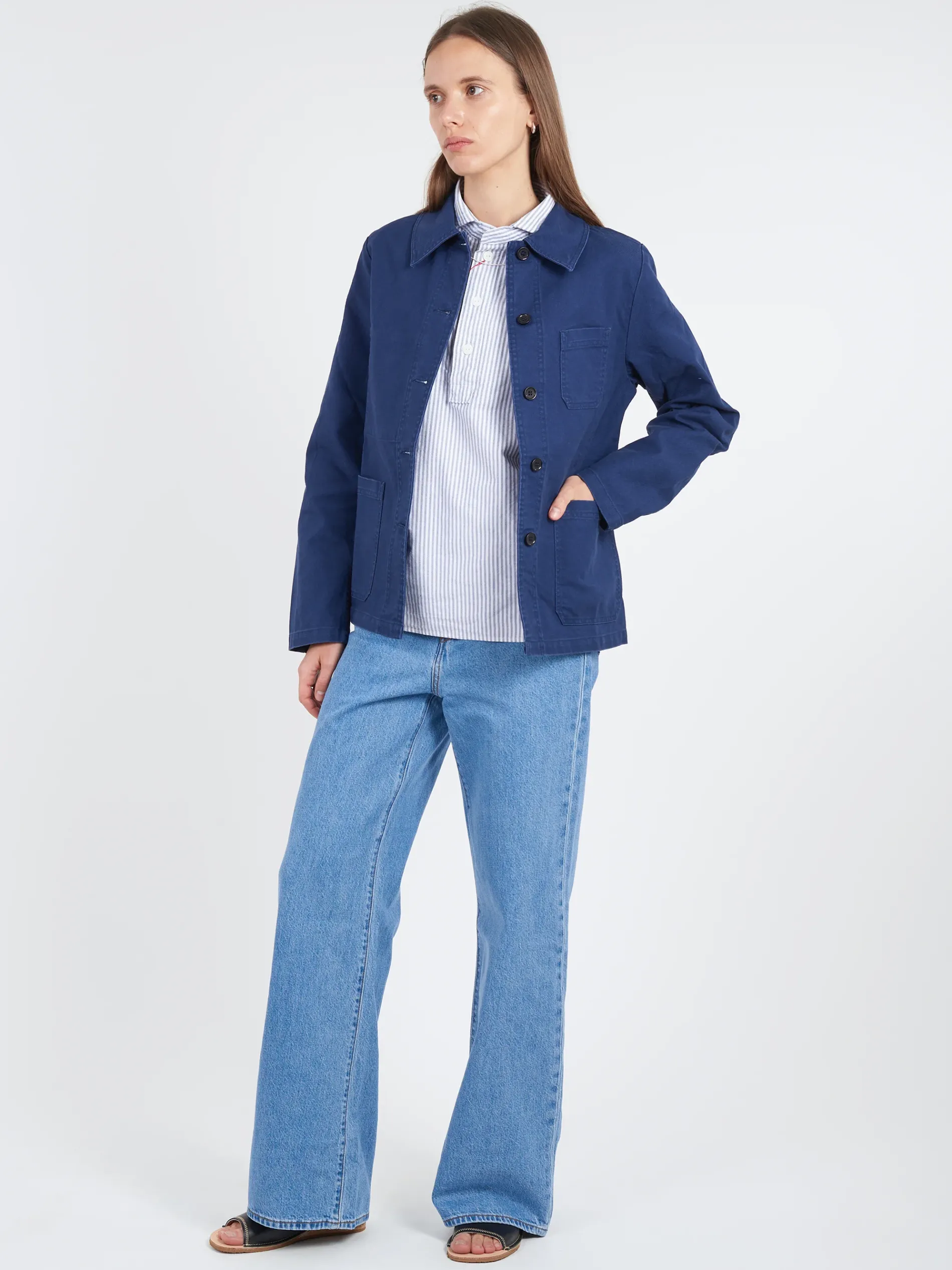 Vetra - Women's No. 4 Workwear Jacket in Navy