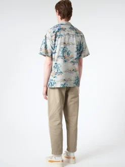 Wax London - Didcot Shirt in Blue Scenic