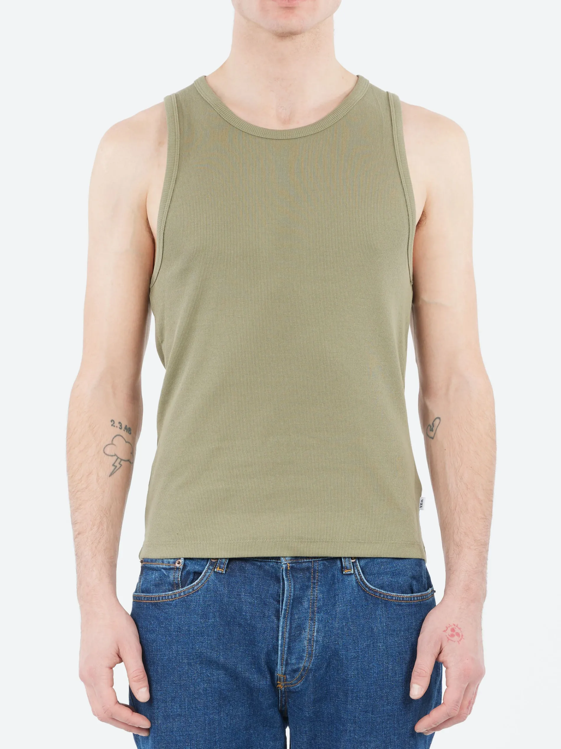 Wax London - Montague Vest in Khaki