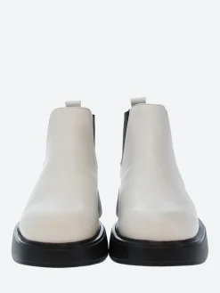 Wonders - B-8204 Chelsea Boot in White and Black