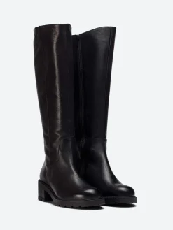 Wonders - D-1410 Knee High Boots in Black