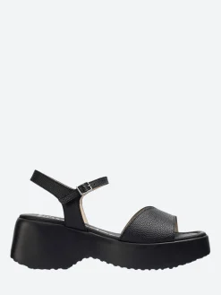 Wonders - D-9707 Platform Sandal in Black Wild