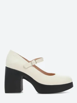 Wonders - H-4926 Mary Jane in Off White Iseo