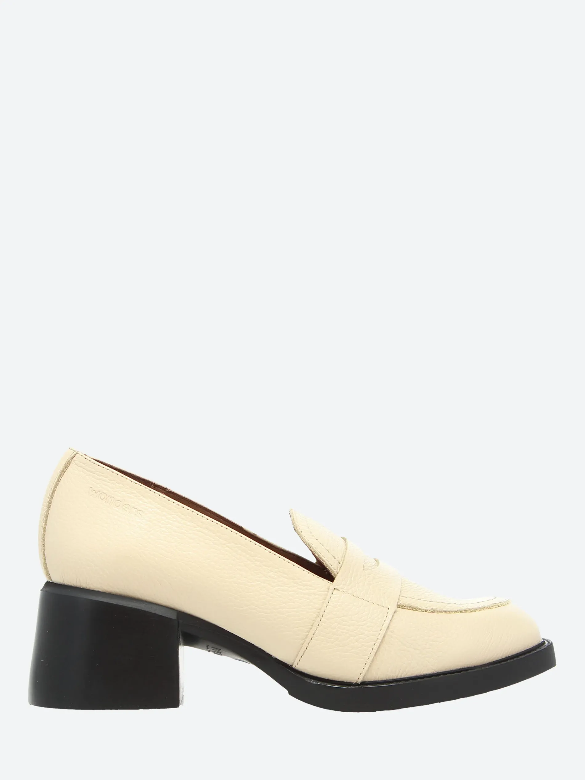 Wonders - Heel Loafer in Cream Wild